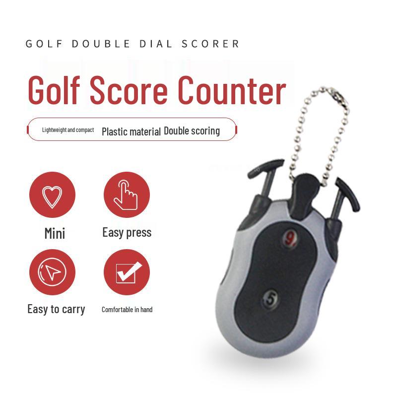Double Dial Golf Score Counter for Two Players - Course Scoring Accessory