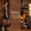 Large Capacity Firewood Carrying Bag With Handle Log Tote Bag Wood Carrying Bag  Camping Trip