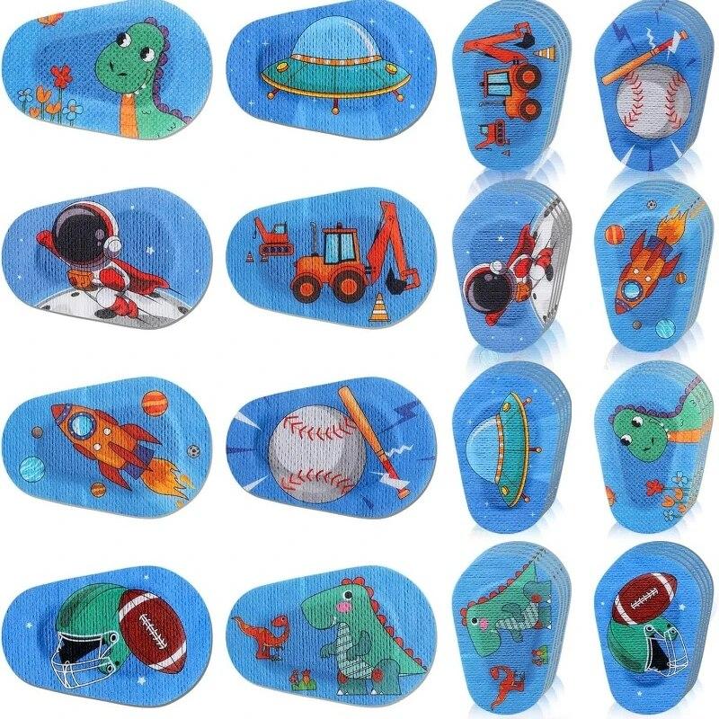 10Pcs New Kids Amblyopia Training Orthoptic Corrected Eyeshade Cartoon Eye Patches Colorful Occlusion  Eye Patch