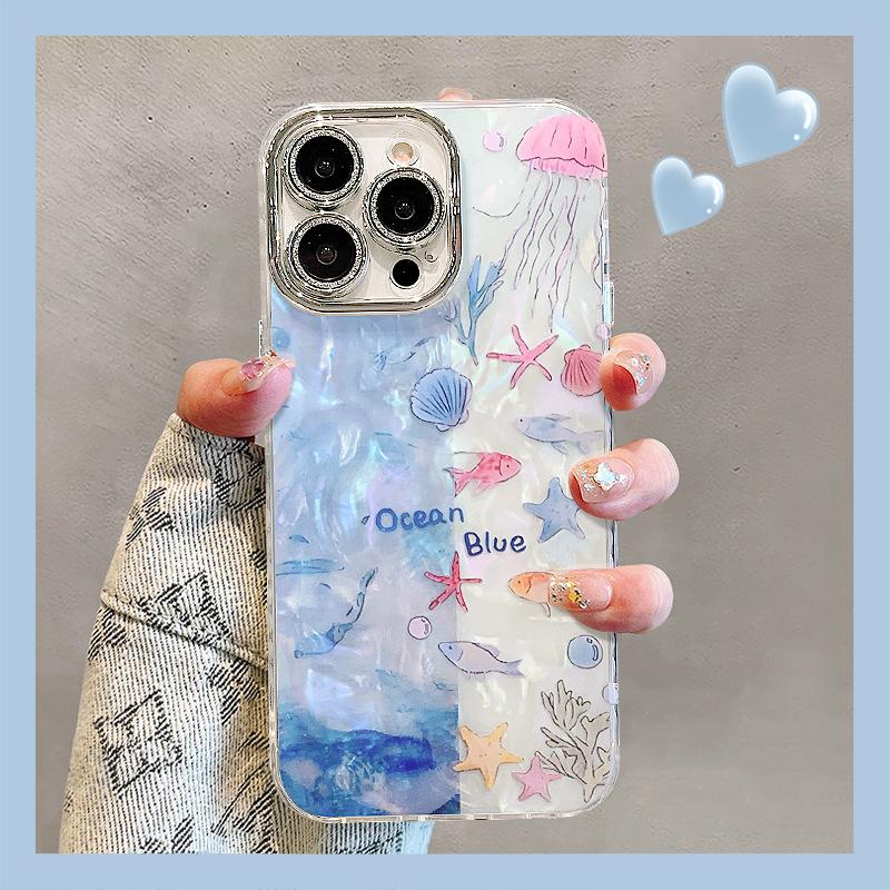 Rainbow Flowers Are Suitable for Apple 16promax Phone Cases. 13. Fine-hole Shell Pattern 15. High-end Feel 14. Niche 12. Women