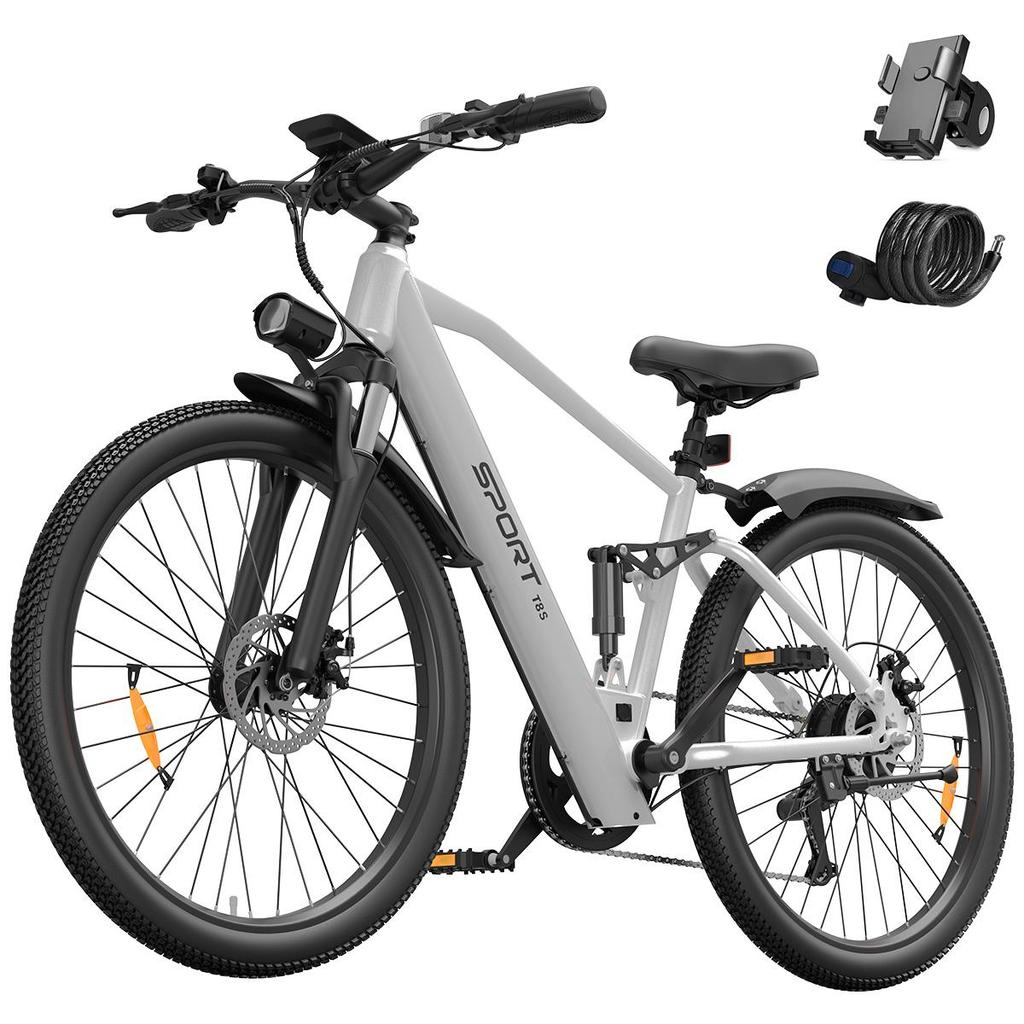 TOOFLY T8S Adult Electric Bike 41KM/H Max Speed 48V9.9Ah Battery City Commuting E-Bike 26*1.95 Inch Tire Adults Electric Bicycle