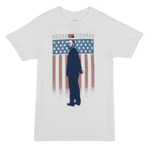 

Netflix House Of Cards FRANK UNDERWOOD CAMPAIGN 100% Cotton T-shirt Mens Tees Top NWT Licensed & Official M