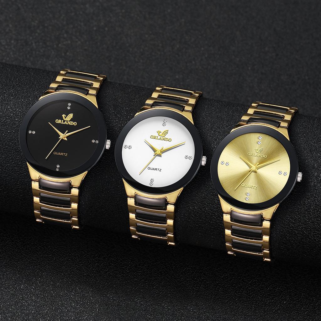 Xiaomi 1/3PCS Men Business Watches Fashion Black Steel Band Male Analog Quartz Watch