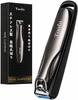Toolo Nail Clippers Stainless Steel Curved Blade with Catcher Cover 360 Rotating Non-Slip Grip 2-Way File Waterproof Washable Japan Care Tool