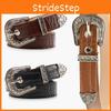 Womens Elegant Alloy Buckle Belt Pack With Embossed Design For Office And Casual Outfits