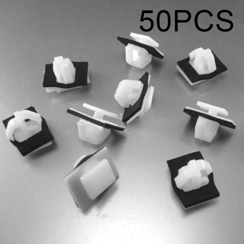 50x Nylon Moulding Clips Rocker Panel Retainer W/ Sealer For-Hyundai 87756-2E000