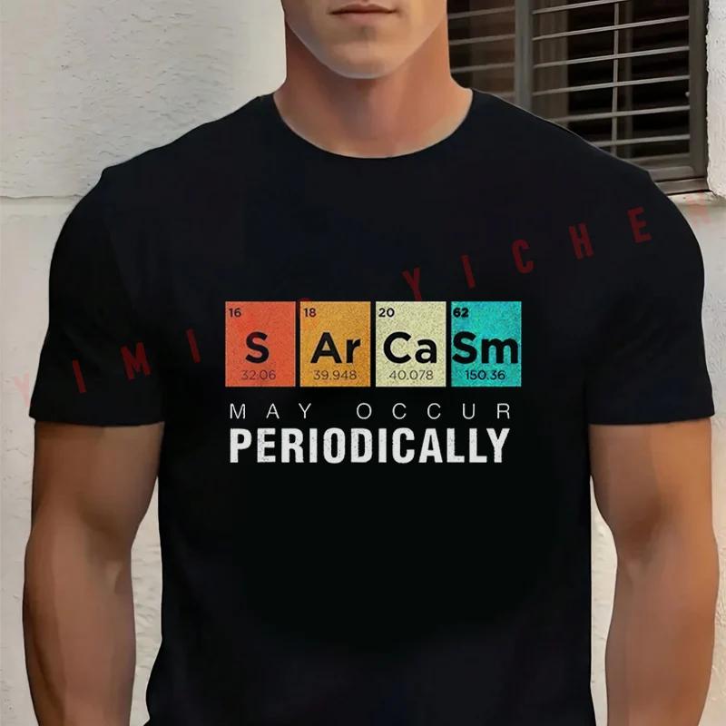 Chemical Satire May Occur Periodically Periodic Table Motorcycle T-shirt Cotton Casual Summer S