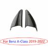For Benz A-Class CLA 2019-2023 Gloss Black A Pillar Front Triangle Cover Trim 2X