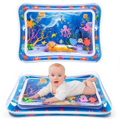Tappetino da gioco acquatico per bambini Tappetino da gioco gonfiabile per il tempo della pancia per neonati e bambini piccoli da 3 a 12 mesi Promuovere giocattoli per lo sviluppo Regali carini per bambini