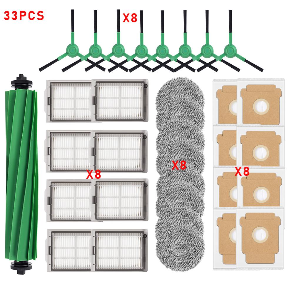 Für iRobot Roomba Plus 405 Combo / 505 Combo Roboterstaubsauger Ersatzteile Wischmopps Filter Staubbeutel Haupt- und Seitenbürsten Zubehör