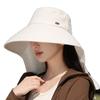 Sun Hat Women'S Ice Silk Eaves Shawl Shade Sunscreen Hat Neck Face Hat Outdoor Uv Protection Hat