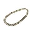 Used 12564 Collier LV Chain Links M69987 7984 LV Logo Flower Curb Chain Monogram Metal Silver Men's from Japan AUTHENTIC