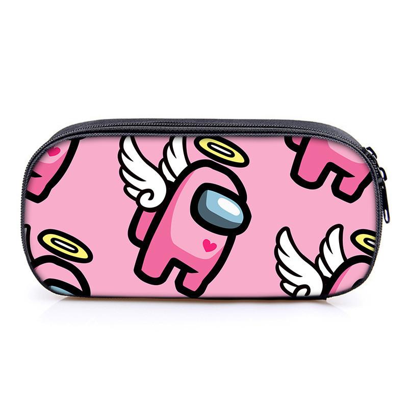 Among Us Game Characters Print Single Layer Stationery Storage Bag For Students