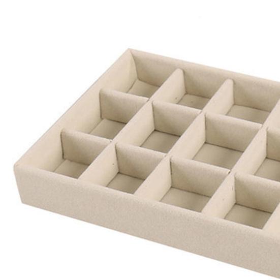 Multi-grids Jewelry Display Box Dustproof Wood Easy to Clean Jewelry Storage Box for Bracelet