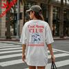 Cool Moms Club Est 2026 Graphic Shirt Retro Cartoon Coffee Print Tee Coffee Lover Gift Tops New Mom 2026 Casual Daily Outfit