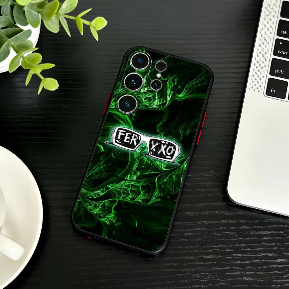 Singer F-Feid Ferxxo SIXDO Phone Case For Samsung S26,S25,S24,S23,S22,S30,S21,Ultra,Plus,FE 5G Black Soft Cover