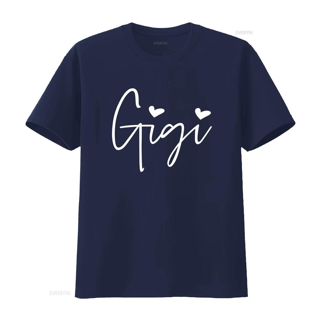Womens Gigi HearT T Shirt for Grandma Cute Funny  Tops vintage Washed Top For Everyday Wear designer clothes Casual Comfortable