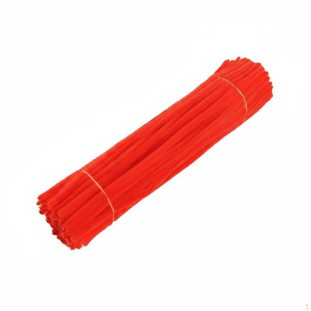 Twist Sticks DIY Craft Kit, Multicolor Plush Pipe Cleaners Purple Red