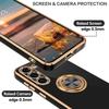 Coque pour Samsung Galaxy S26 Plus, Protection Silicone Antichoc avec Anneau Rotatif Noir