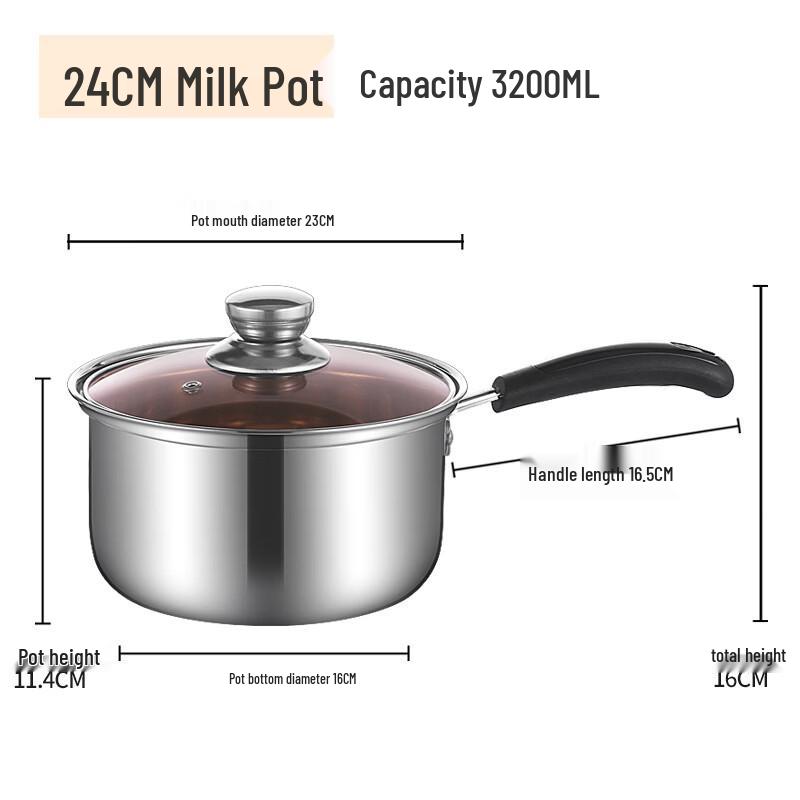 

ZISIZ 304 Stainless Steel Thickened Milk Pot