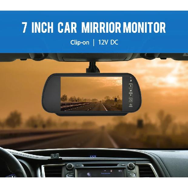 KTYDKP 7 Inch Car Rear View Camera with Mirror Monitor for Vehicle Parking Rervesing Camera with 7" TFT LCD HD Screen Universal