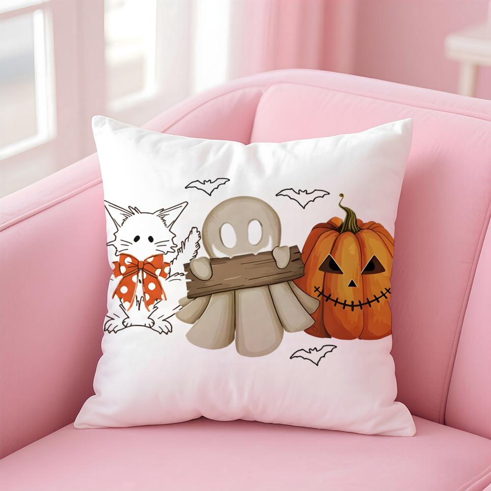 

Creative Spooky Festive Art HHalloween Prints Cushion Cover Pillow Case Soft Skin Friendly Fabric Concealed Zipper 30X30cm
