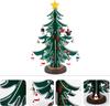 Tabletop Wooden Christmas Tree Advent Calendar, 24-Day Countdown Calendar with 24 Mini Hanging Ornaments, DIY Holiday Desk Decoration (30cm)