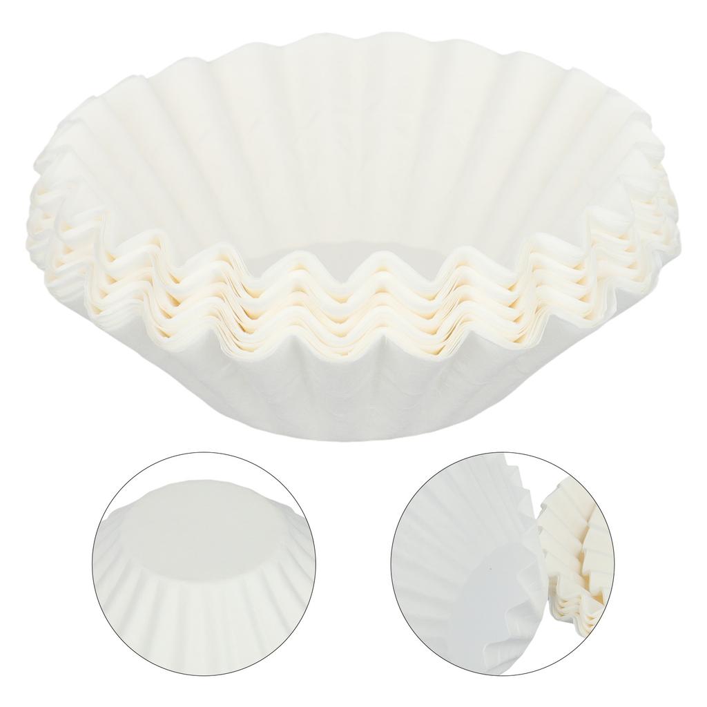 Filtre de hârtie pentru cafea, hârtie de filtru alimentar de înaltă calitate, 2,0, filtru de cafea mare, filtru de hârtie de unică folosință, alb