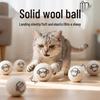 Silent Kitten Trainer: Plush Wool Ball for Pet Training and Energy Use