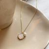 Elegant French Mother-of-Pearl Pendant Necklace - Luxurious, Fashionable, and Versatile Choker
