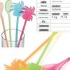 Cute Translucent Coconut Tree Cocktail Stirring Spoon Set
