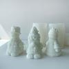 Old Man Snowman Decoration Candle Silicone Mold Resin Epoxy Christmas Crafts DIY Ornament Jewelry Candle Making Tool