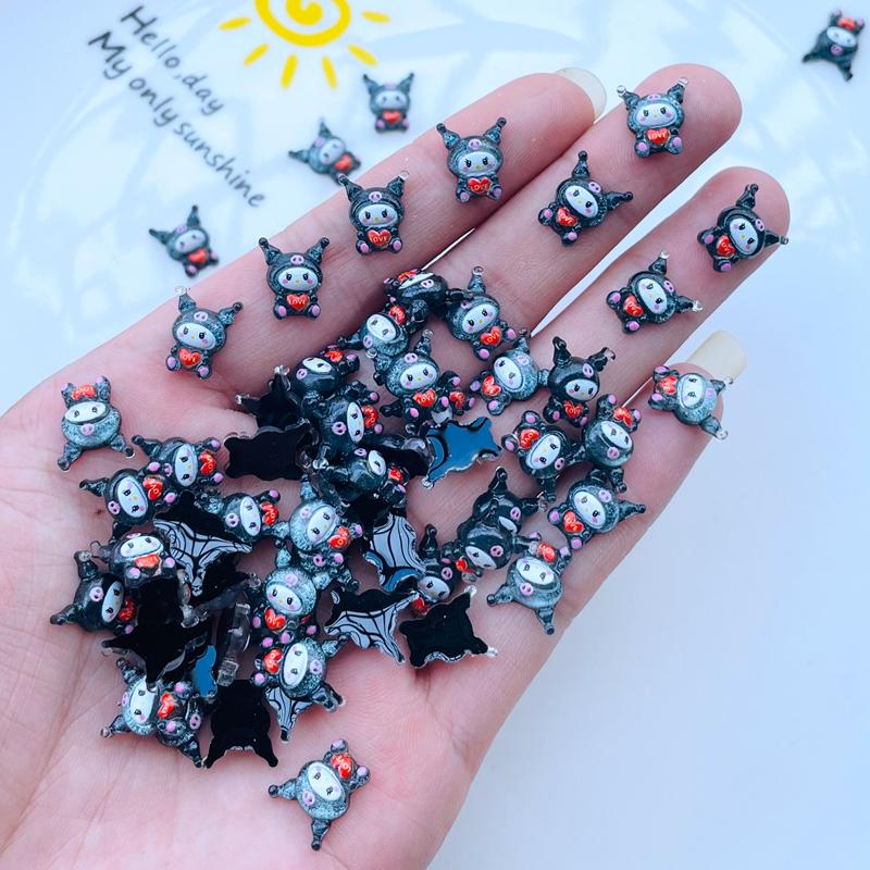 

60 Pieces Of Mini Resin Cute Cartoon Animal Flat Back Decoration Jewelry Handmade Nail And Hair Accessories A149