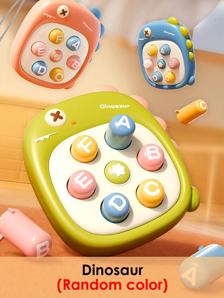 Mini 1Pcs Whack A Mole Game Hand Eye Coordination Educational Toy For Kids Random Color Finger Pinch Stress Easing
