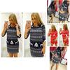 Luxurious Women Long Sleeve Knitted Sweater Sweatshirt Pullover Mini Jumper Dress