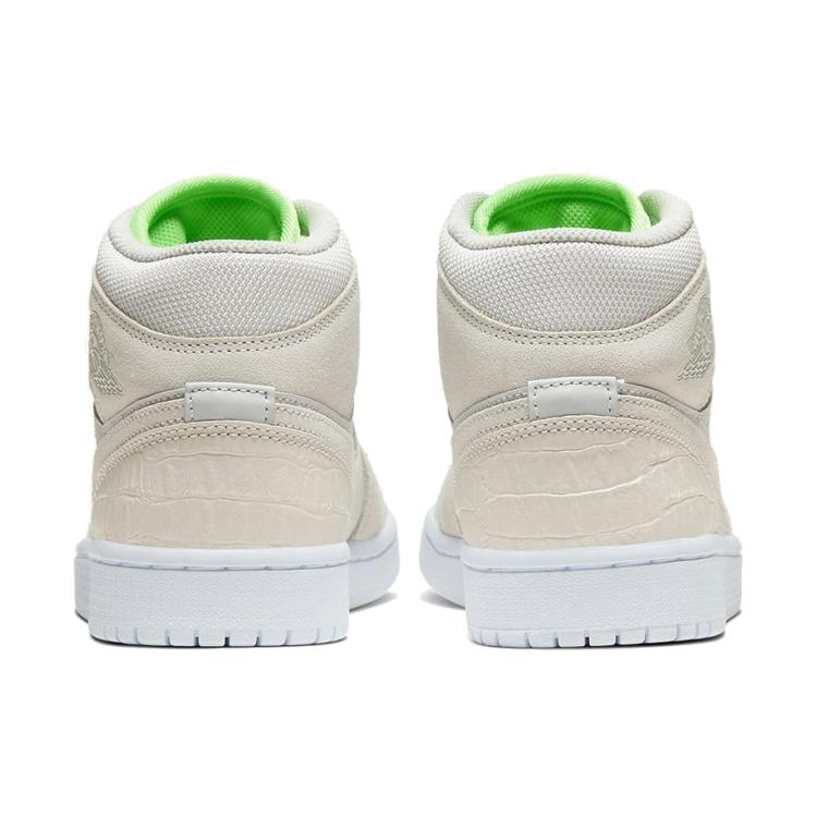 New Jordan 1 Mid Vast Grey Ghost Green Women's CV3018-001