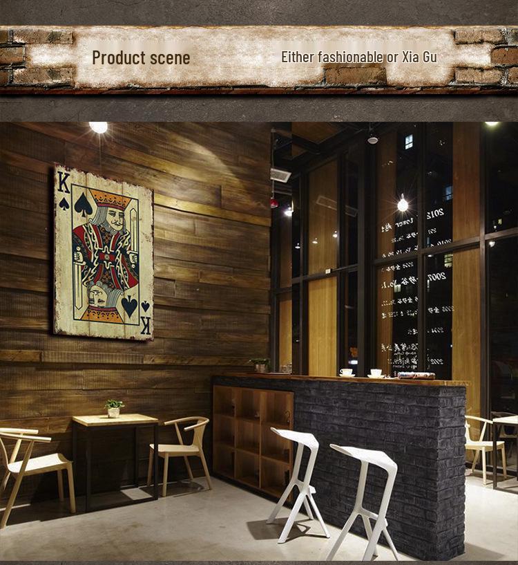 Vintage Playing Cards Wall Art for Bar, Cafe, or Living Room Decor