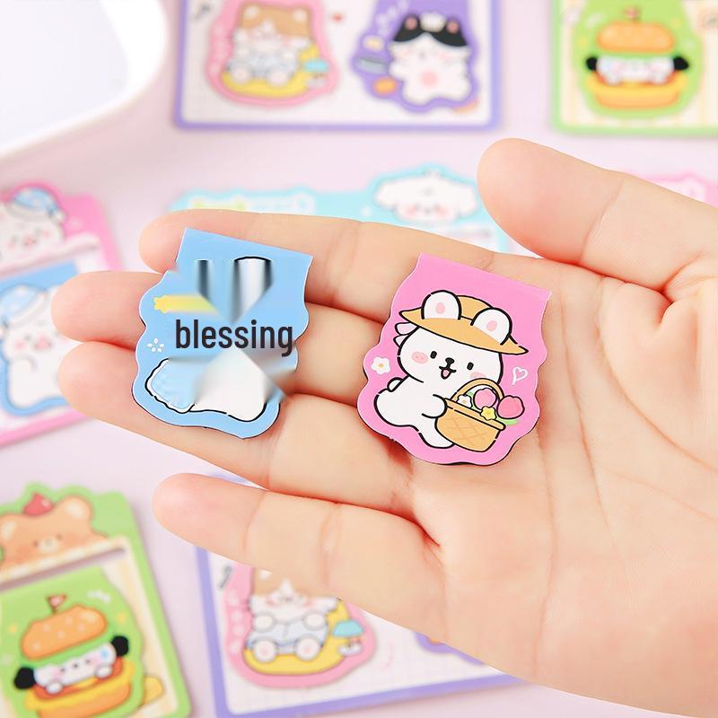 Animal Shaped Cartoon Magnetic Bookmarks - Thickened Double-Sided Page Clips