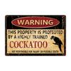 [ Kelly66 ] Warning Koala Rabbit Snake Chickens Elephant Bear Metal Sign Home Decor Bar Wall Art Painting 20*30 CM Size Dy151
