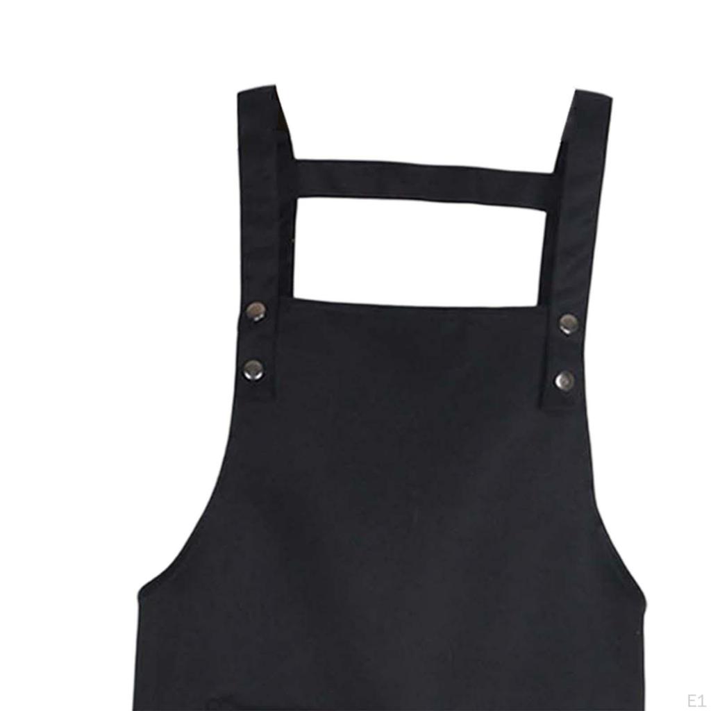 Adjustable with Pockets Men Women Bib Chef Barber for Baking Grilling Painting Salon Home
