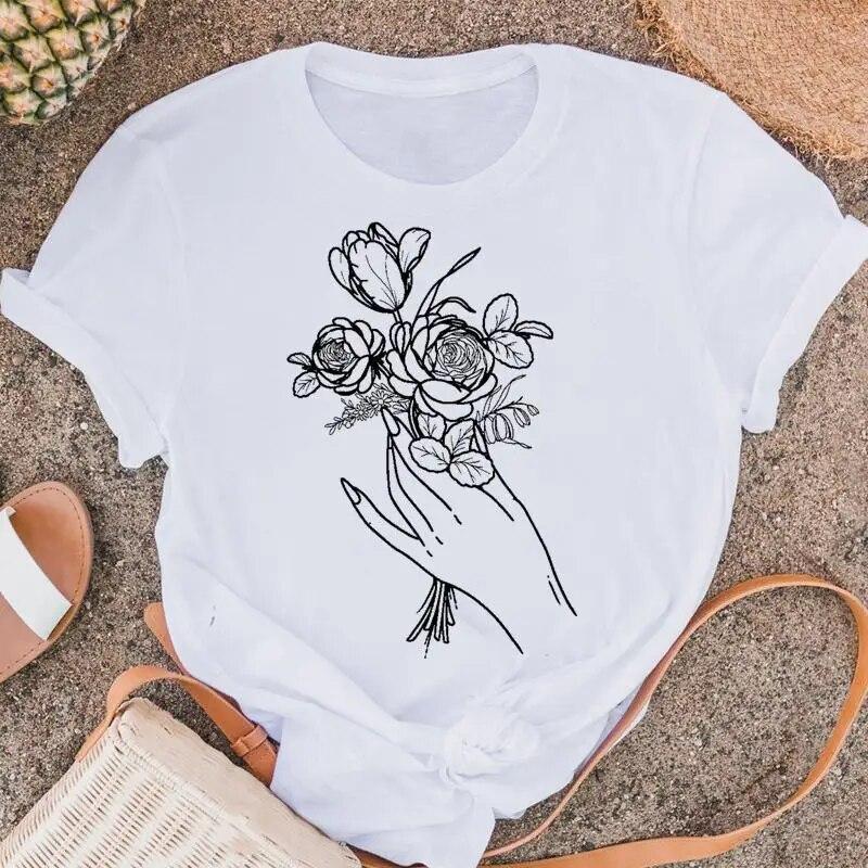 Женские футболки в стиле фламинго — фото 19