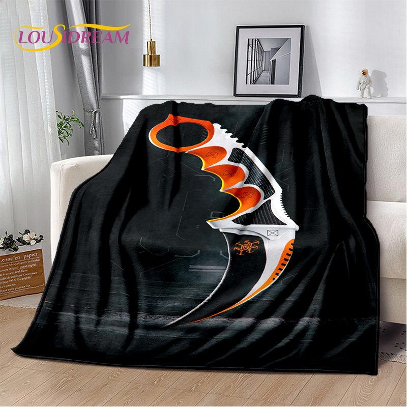 CS,knife,Swiss Knife Sword Games Soft Plush Blanket,Flannel Blanket Throw Blanket for Living Room Bedroom Bed Sofa Picnic Cover