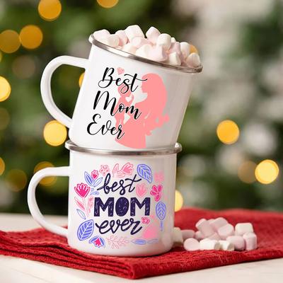 Mothers Day Gift for Mom Mommy Birthday Gifts Best Mom Ever Mug Mommy Coffee Mugs Mother Drink Cup Tea Enamel Cups
