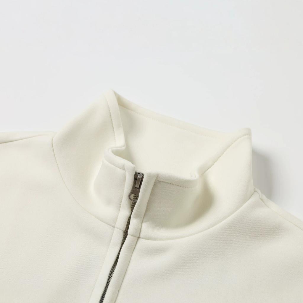 Men's American Sports Stand-up Neck Sweater Music Note Embroidery Jersey Cardigan Jacket