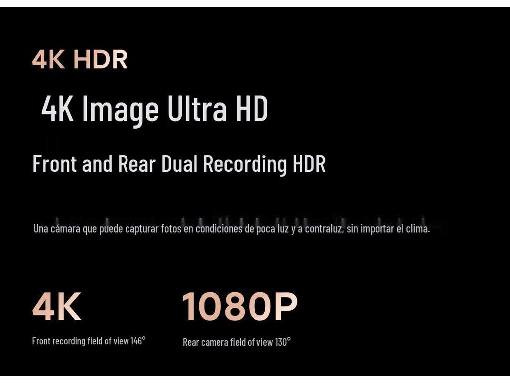 70mai A810pro 4K Ultra HD Dual Channel Dash Cam with Night Vision (2025 Model)