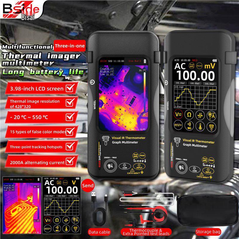 In-Stock HD Infrared Thermal Imaging Multimeter - Multifunctional High-Precision Electrician Tool for Power Maintenance