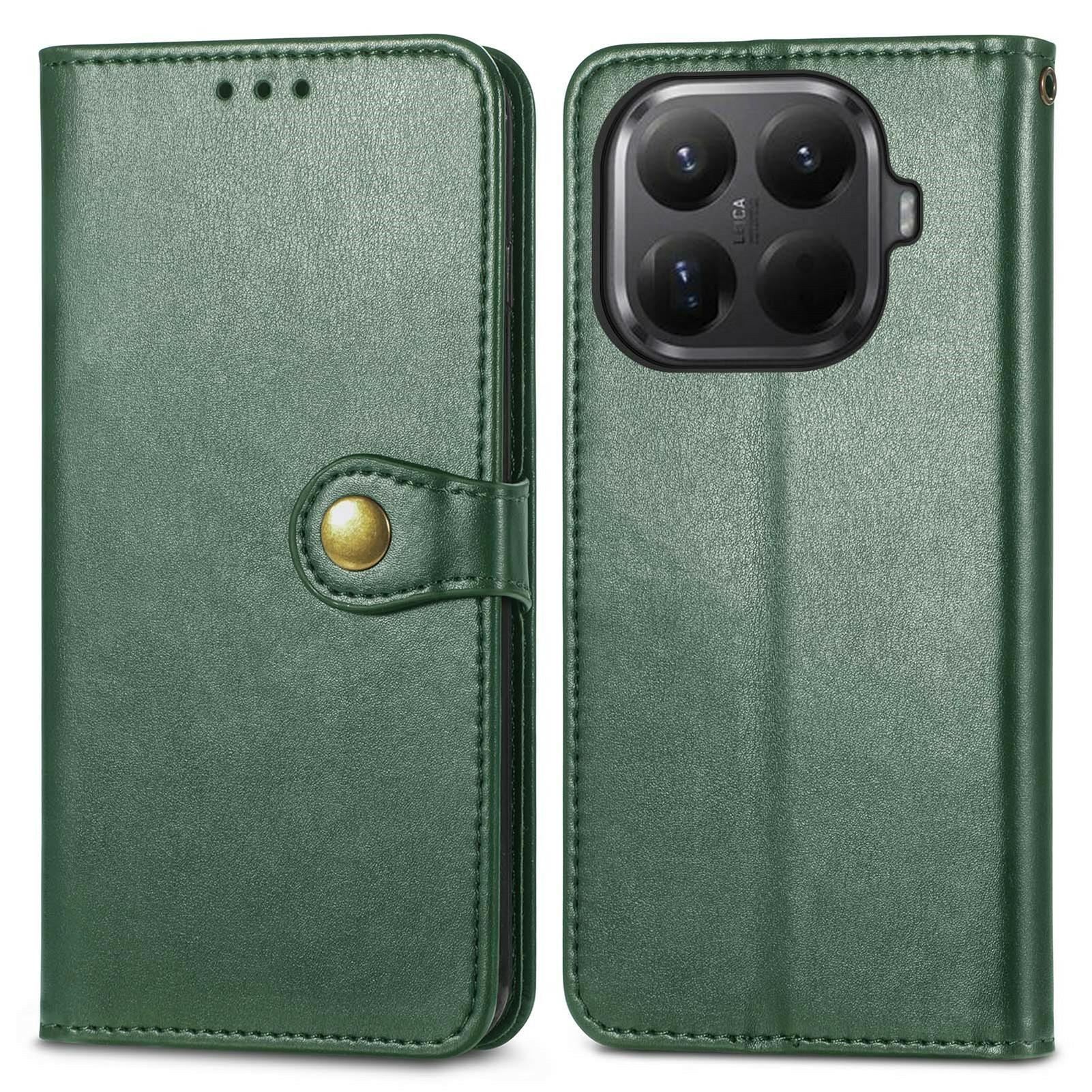 

For Xiaomi 15T Pro Case Wallet Stand Leather Phone Cover with Wrist Strap