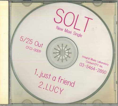 

CD SOLT - Just A Friend / Lucy NONE INTEGRAL MUSIC Japan Japanese Pop/Rock Used
