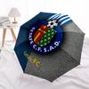 Getafe CF  pattern, automatic folding umbrella, portable and foldable design, 8 ribs, a Christmas or birthday gift.
