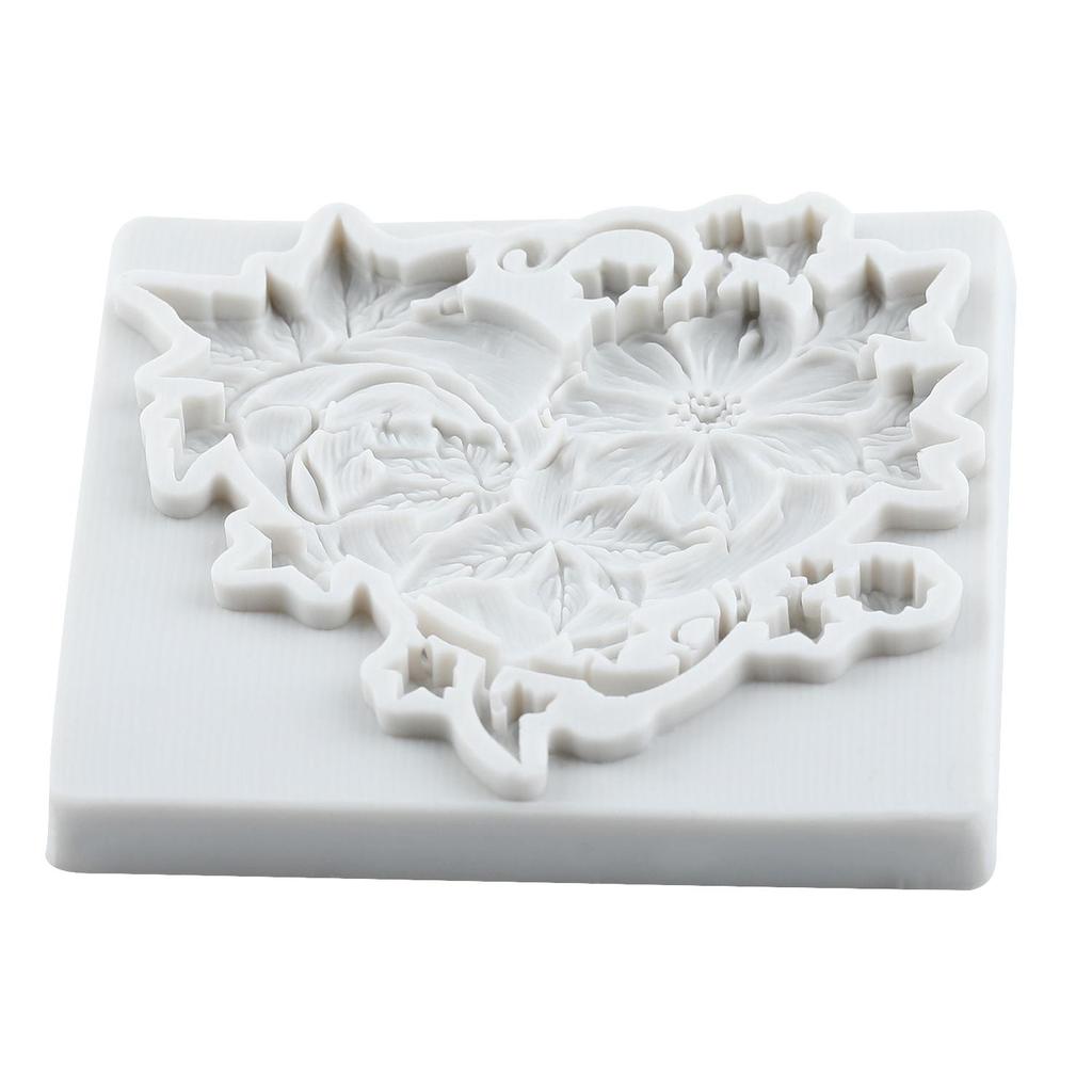 Heart Silicone Mold Flower Vine Fondant Molds Cake Decorating Tools Cupcake Topper Candy Sugar Craft Gum Paste Polymer Clay
